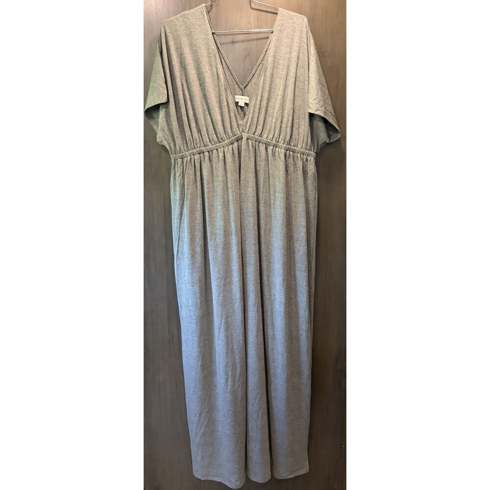 Merona Heather Grey V-Neck Maxi Dress